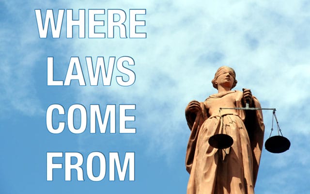 Where do laws come from?