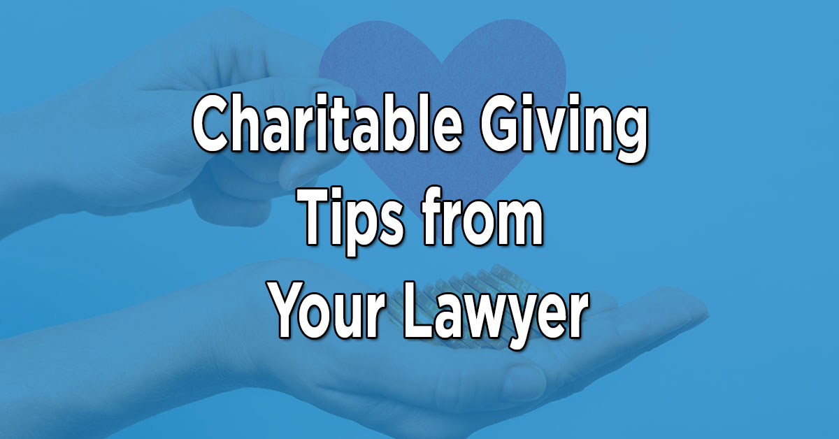 Charitable Giving Tips