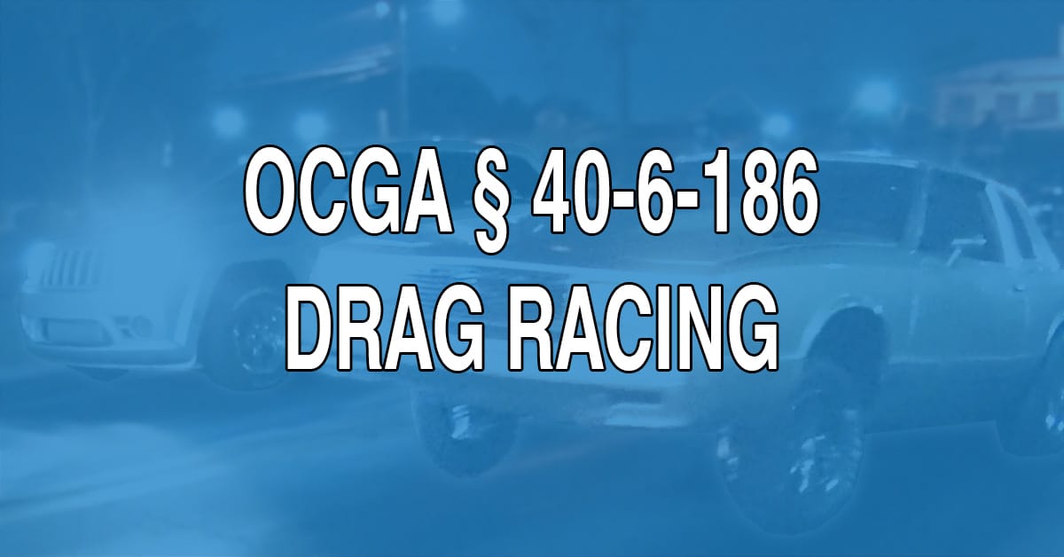 As defined in statute 40-6-186, a drag race is any competitive test of speed or acceleration involving two or more vehicles on public roads. Collisions between drag racers and non-participants are usually fairly clear-cut instances of negligence per se.