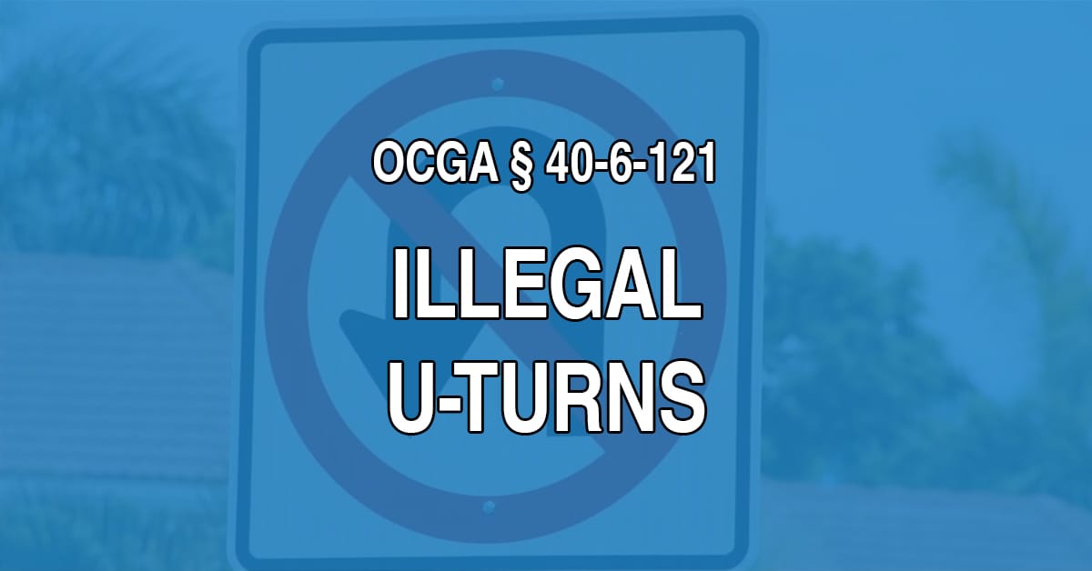 When is it safe to U-turn? Georgia drivers are forbidden to perform U-turns on curved streets and hilltops. Who is at fault if an accident occurs while U-turning? This week's article discusses the civil liability of drivers performing U-turns.