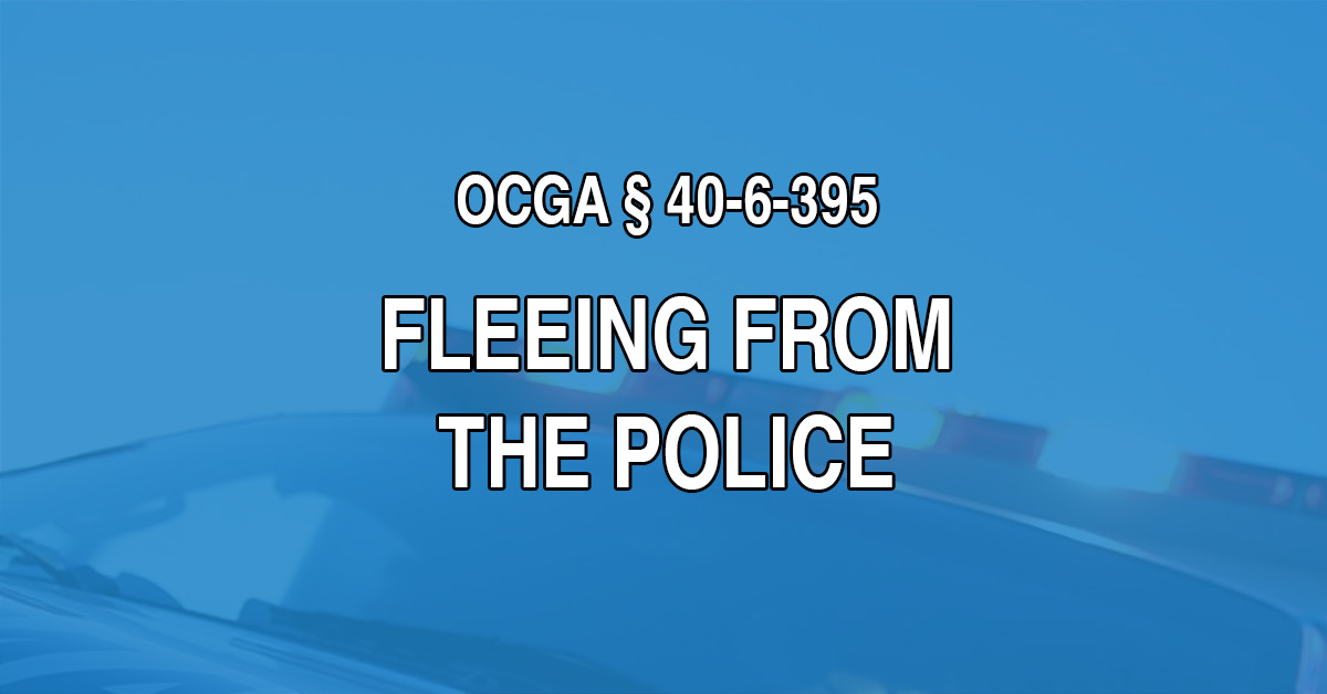 This week, we’ll talk about statute 40-6-395, which has to do with running from, or impersonating, police officers. Learn more about this topic here.