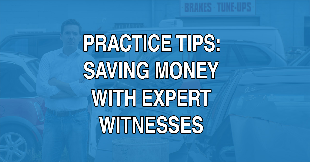 This paper will detail some best practices for the use of experts that will reduce unnecessary spending, maximize the value received from retained experts, and reduce expenditures on opposing counsel’s experts.