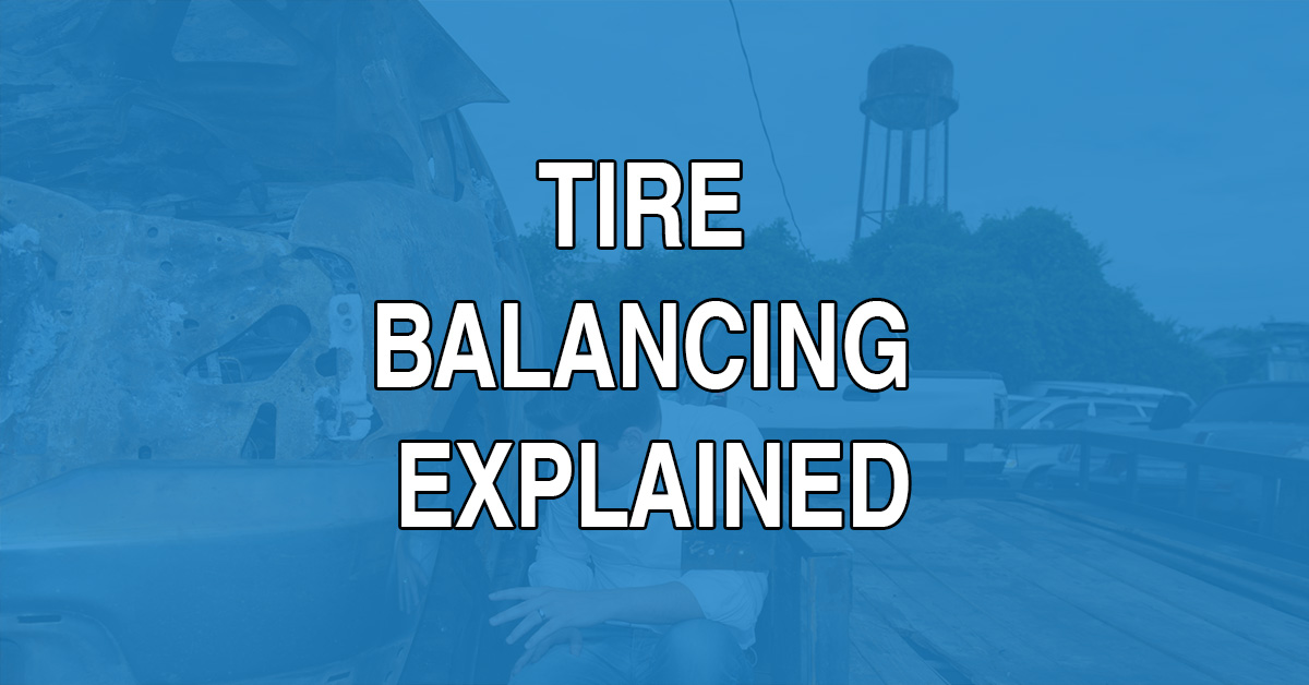 A tire is balanced by positioning weights on the wheel on which the tire is mounted. These weights act as a counterbalance to heavy spots on the tire/wheel assembly. Curious why tires aren't already balanced when sold as new? Read on.