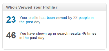 LinkedIn, for example, will notify a user regarding who has viewed the user’s profile: 